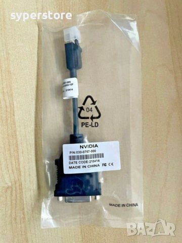 Адаптер Mini DP M latch- DVI F PNY 030-0757-000 SS301253 Мъжко-Мъжко