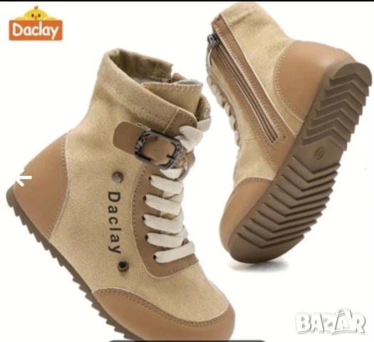 Страхотни детски кожени ботушки 32 номер , снимка 2 - Детски боти и ботуши - 52407496