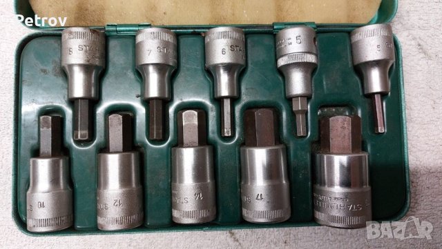 STAHLWILLE - 1/2" PROFI - 10 броя Инбуси/Шестограми 5 - 19 mm / ORIGINAL STAHLWILLE MADE IN GERMANY 