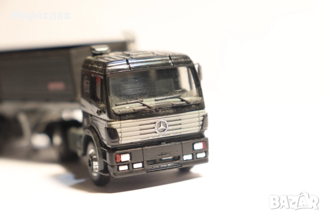 HERPA 1/87 H0 MERCEDES САМОСВАЛ ГОНДОЛА КАМИОН МОДЕЛ, снимка 7 - Колекции - 52772767
