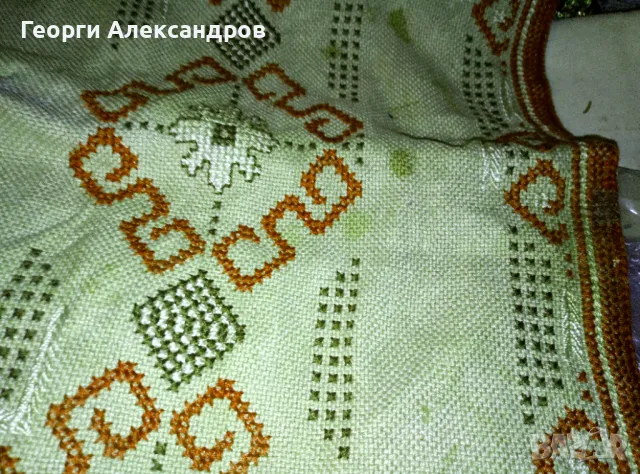 СТАРИННА Ръчно ВЕЗАНА КЪРПА Етнографска ШЕВИЦА УНИКАТ, снимка 3 - Антикварни и старинни предмети - 48073523
