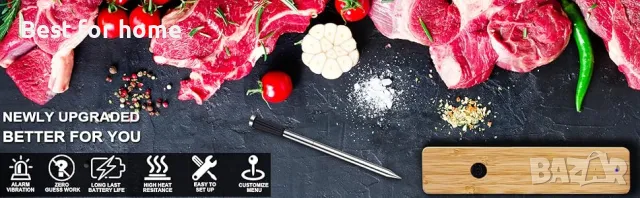 Смарт безжичен термометър за месо SANGOTED, снимка 13 - Други - 48347199