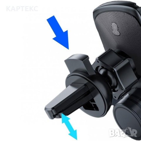 Поставка за телефон с Wireless Charger - Черна, снимка 3 - Аксесоари и консумативи - 41963541