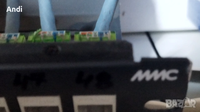 Пач панел 5е cat.  - 24 порта за рак - сърварен шкаф 1U MMC, снимка 9 - Суичове - 53298590