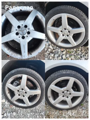 Джанти алуминиеви от Мерцедес цолове 15 16 17 18 19 и 20, снимка 3 - Гуми и джанти - 44239260