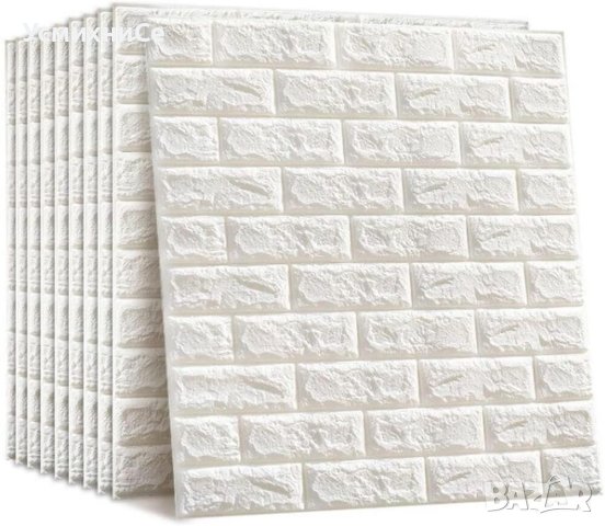 Перфектен Интериор за Стени! Страхотни Самозалепващи 3д Бели Тухлички , снимка 3 - Други - 41448033