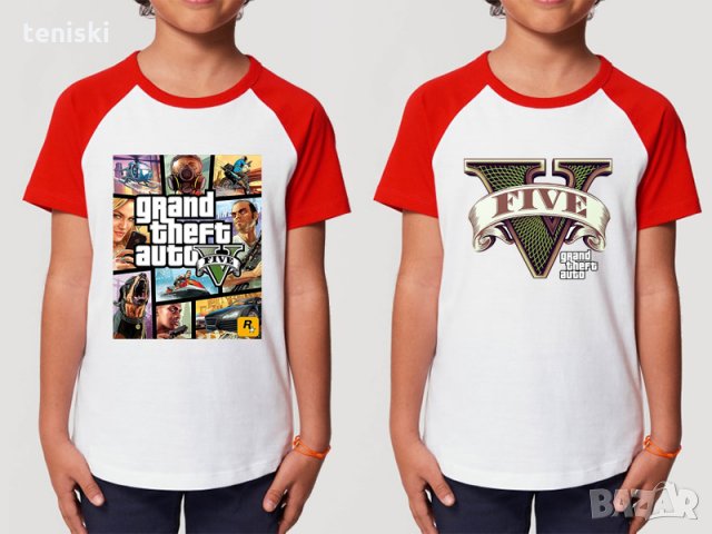 Тениски GTA 5 Два модела,всички размери