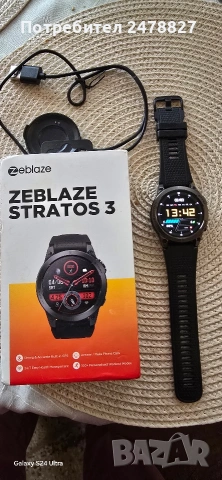 Смарт часовник ZEBLAZE STRATOS 3 GPS, снимка 3 - Мъжки - 53699227