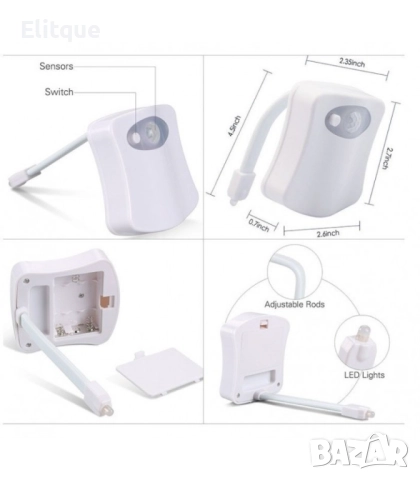 Многоцветно осветление за тоалетна чиния ToiLight TV200, снимка 4 - Други - 52894815