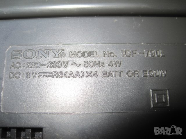 Радио,Sony ICF-790L 3bands portable radio,black, снимка 7 - Радиокасетофони, транзистори - 42013471