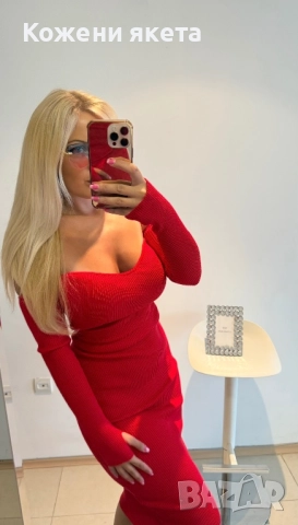 Рипс рокли плетиво, снимка 3 - Рокли - 52138894