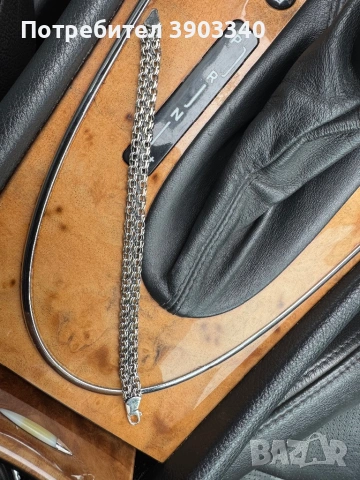 Сребърна гривна, снимка 2 - Гривни - 53655316