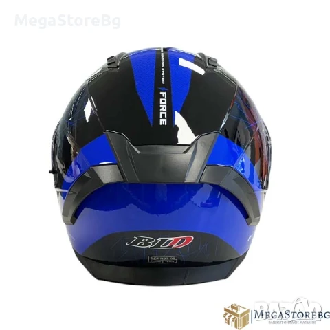 Каска с вградени слънчеви очила M69 - Размер S, M, L, XL - Черно/Синьо, снимка 2 - Аксесоари и консумативи - 50720470