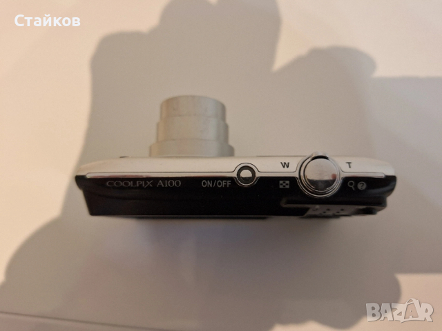 фотоапарат Nikon COOLPIX A100, 20.1 MP, Светло сив, снимка 4 - Фотоапарати - 53146802