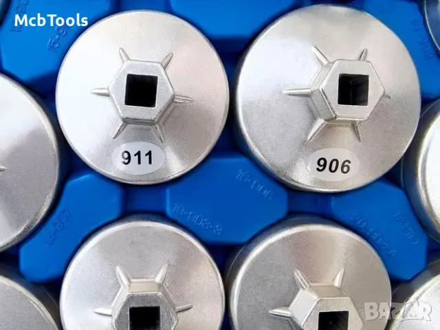 Комплект алуминиеви чашки за маслен филтър 23 части HAWEK, снимка 3 - Други инструменти - 47631453