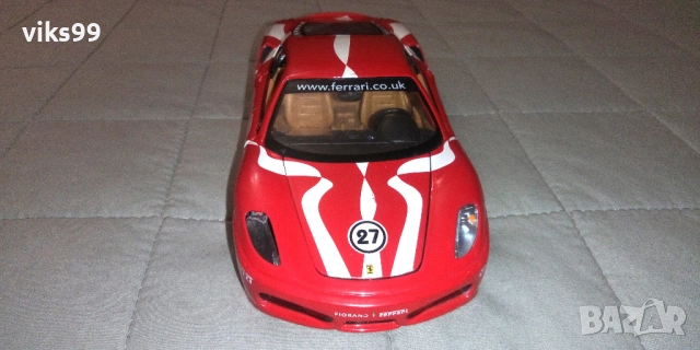 Ferrari F430 Fiorano Bburago - Мащаб 1:24, снимка 8 - Колекции - 52388925