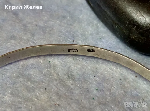 СТАРИННА СРЕБЪРНА ГРИВНА СРЕБРО 925 МАРКОВА на МИНЕРВА КРАСИВА РЕТРО ОРНАМЕНТИКА РЪЧНА РАБОТА 21464, снимка 2 - Антикварни и старинни предмети - 48493482