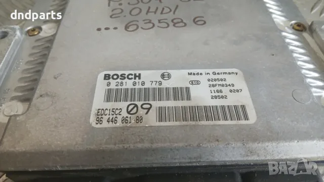 Компютър Peugeot 307 2.0 HDI 2002 0281010779 9644606180 EDC15C2 307 (2000-2008), снимка 2 - Части - 55839638