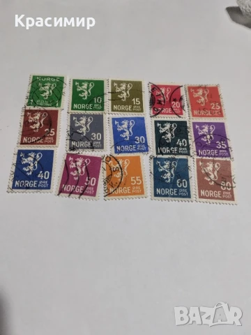 Пощенски марки Норвегия., снимка 2 - Филателия - 51311955