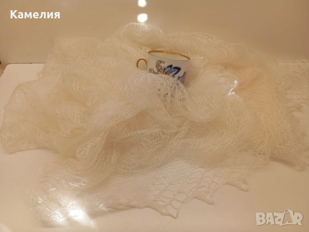 Шал от кози пух , снимка 9 - Шалове - 53211888