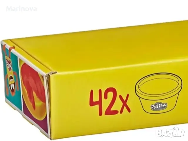 НОВО Play Doh моделин/пластелин -Non toxic 42бр х 28гр