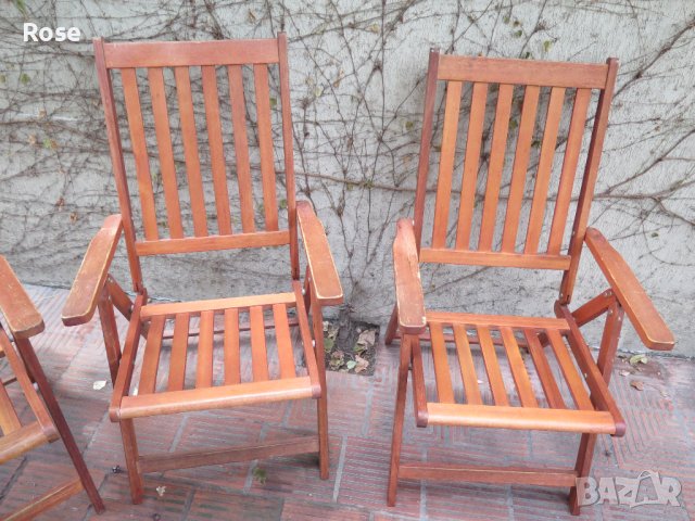 Скандинавски стол, тиково дърво, мacив ,4бр.,столове, снимка 2 - Столове - 40515372