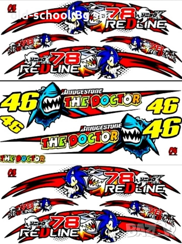 Мото Стикери {Валентино Роси}, снимка 17 - Други - 52601756