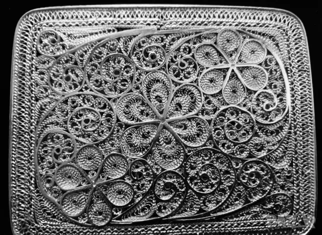 Сребърна Кутийка - 950 Сребро Филигран, снимка 7 - Други ценни предмети - 49851298