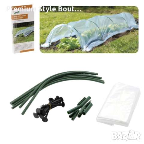 Мини оранжерия - компактна със здрава конструкция - 1,5 х 4 м, снимка 10 - Оранжерии - 53592458