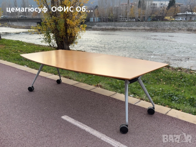 Страхотна конферентна маса за срещи сгъваема подвижна на колелца;, снимка 7 - Маси - 52814804