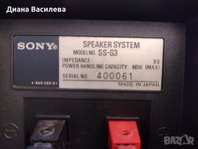 SONY SS G3 говорители и филтри, снимка 17 - Тонколони - 44700037