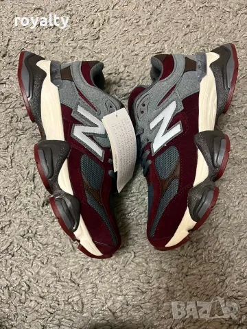 NewBalance 9060 Цвят-Сиво и Бордо Нови Дамски Маратонки Ню Баланс с Кутия 