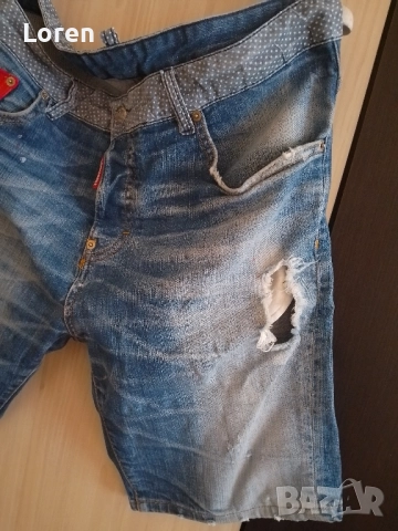 *Desquart 2*Мъжки къси дънкови панталони, снимка 6 - Панталони - 52637178