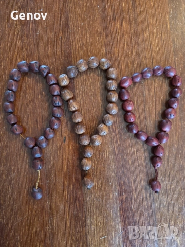 Ръчно изработена броеница от костилки от Фурми, снимка 2 - Други - 52678679