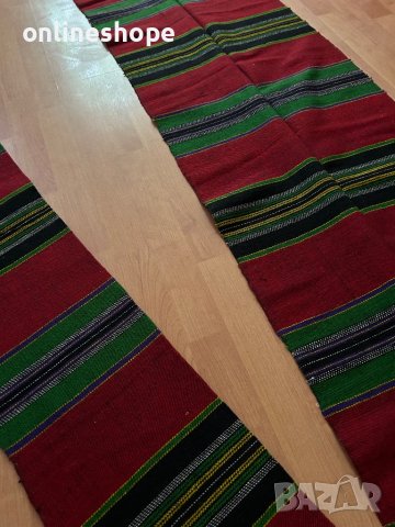 Ръчно тъкани от вълна черги / килими / пътеки от 1876г България, снимка 15 - Други - 41444245