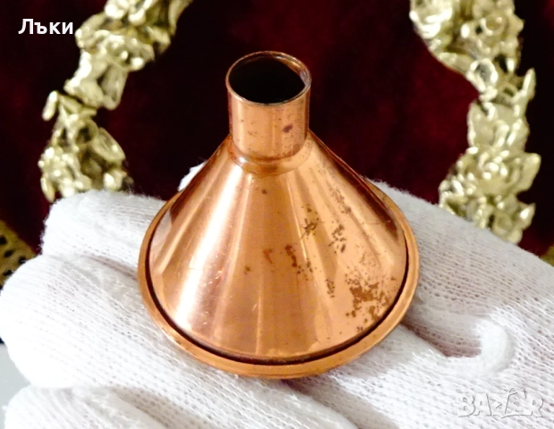 Медна лейка с душ 1 литър,перфектна. , снимка 5 - Антикварни и старинни предмети - 52381845