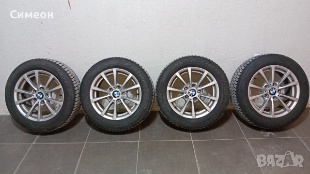 Оригинални джанти BMW 16" 7JX16 H2 със зимни гуми Debica Frigo HP2 8mm грайфер made in France.