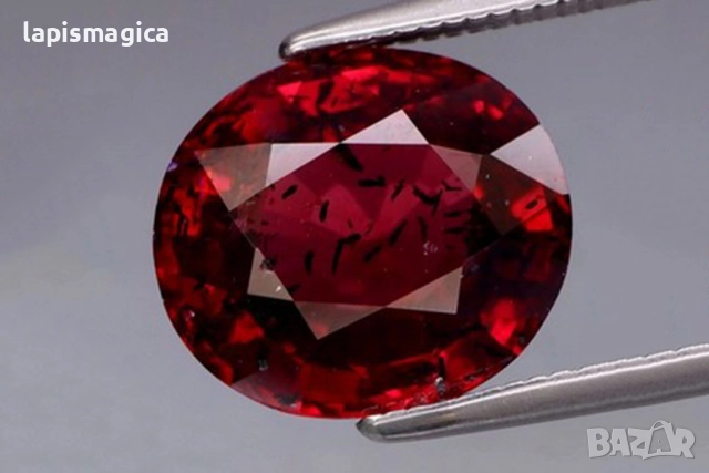 Родолит гранат 4.73ct овална шлифовка