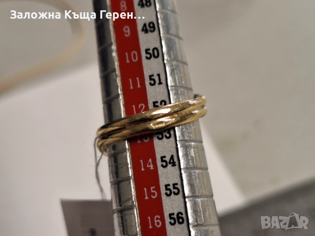 Златен пръстен 4,28гр., снимка 5 - Пръстени - 52874970