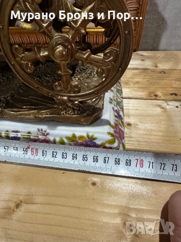 ГРАНДИОЗНА КАРЕТА 70 см – 14 кг Порцелан и Бронз, снимка 5 - Антикварни и старинни предмети - 53497090