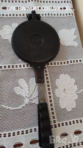 Jotul Норвегия винтидж чугунен уред за гофрети/палачинки, снимка 9 - Антикварни и старинни предмети - 50824447