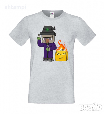 Мъжка тениска майнкрафт Minecraft Witch,Minecraft,Игра,Забавление,подарък,Изненада,Рожден Ден., снимка 9 - Тениски - 36496780