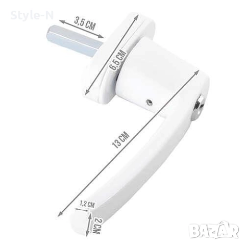 Дръжка за врата/прозорец на PVC дограма, с 2 ключа, Malatec, снимка 6 - Други - 51689922