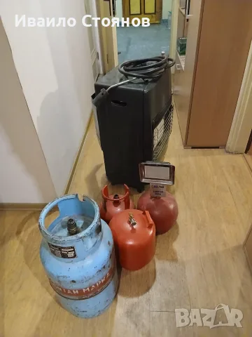 Газова печка с бутилки 2 големи,3 малки и горелка, снимка 4 - Отоплителни печки - 55797403
