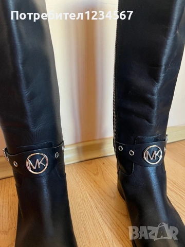 Чисто НОВИ оригинални ботуши MICHAEL KORS от естествена кожа 36 н, снимка 4 - Дамски ботуши - 53668151