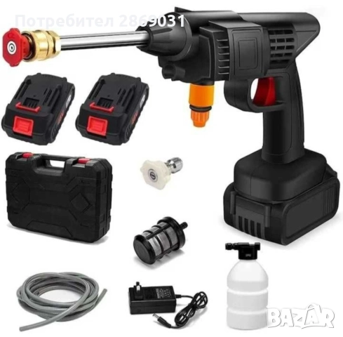 Акумулаторна водоструйка с 2 батерии – 48V, снимка 2 - Аксесоари и консумативи - 52729468