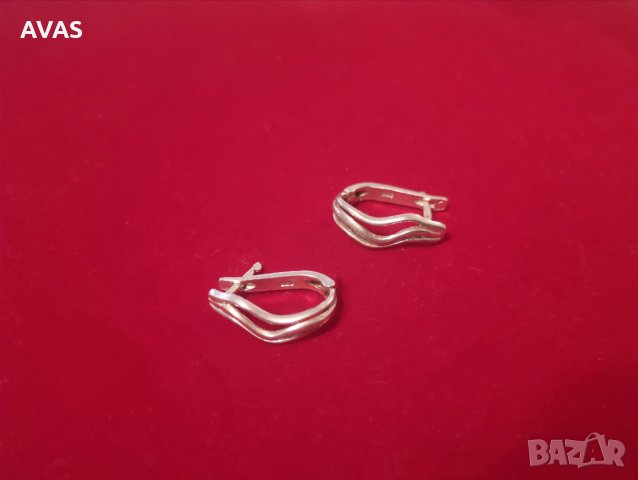 Сребърни обеци 925 + торбичка ежедневни, снимка 2 - Обеци - 35852243