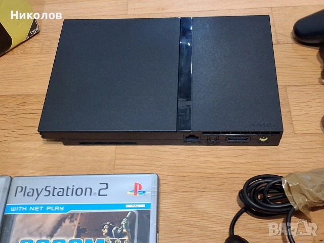 PS2 slim пълен комплект + 5игри КУТИЯ, снимка 5 - PlayStation конзоли - 53150320