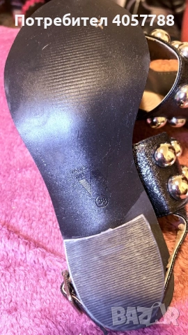 Луксозни кожени сандали Vanessa Wu с ефектни капси – Естествена кожа!, снимка 4 - Сандали - 53729899