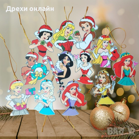 Дървени играчки за елха и магнитни, снимка 8 - Декорация за дома - 52354853